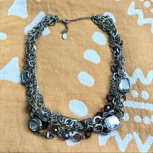 Guess silver metal necklace costume jewelry